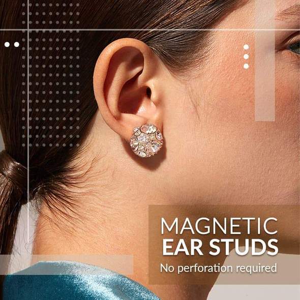 Magnetic Earrings Round Earrings Non-piercing Ear Clip-Buy 1 Get 1 Free!