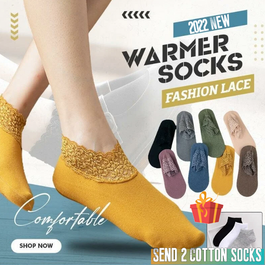 🔥2022 New Fashion Lace Warmer Socks(🎁Buy 1 Get 3 Socks)