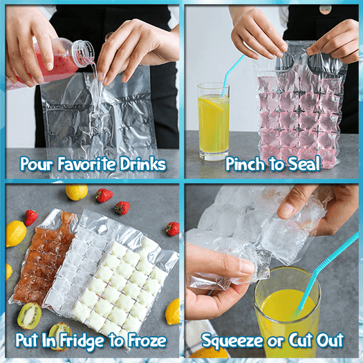 Self Sealing Tearable Ice Making Bag