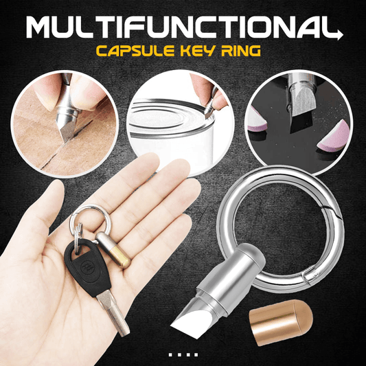 Multifunctional Capsule Key Ring