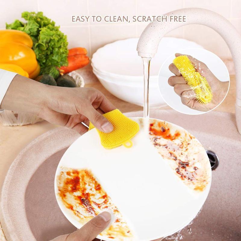 🔥Buy one get one free🔥Silicone Kitchen Dishwashing Brush